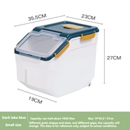 25kg rice storage container rice dispenser 25kilos sale  Rice dispenser with wheels Insectproof Mois