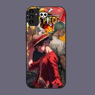DK-81 Zoro ONE PIECE Casing GLASS soft frame black Samsung A34 A24 A05S S21 M15 A25 A35 FE A04S A15 