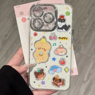Casing iPhone 11 13 14 15 16 Pro Max Cartoon Case Cute Puppy Shockproof For iPhone 13PM 16PM 15PM 14