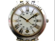 [專業] 時尚錶 [Maurice Lacrolx 95961] 艾美 圓形石英錶[白色面+日期]/中性/潮/瑞士錶