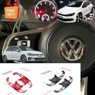 VOLKSWAGEN GOLF MK7 GTI R-LINE SCIROCCO PADDLE SHIFT ALLOY BLACK/RED