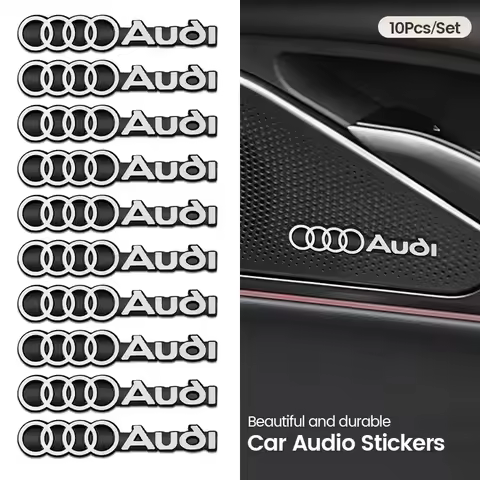 3D Car Audio Stereo Speaker Badge Sticker Decal Accessories For Audi S3 C7 C6 C5 B5 B6 B7 B8 B9 D3 Q
