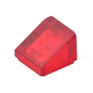 COOLPON|This Is LEGO Lego's Parts Transparent Red Beveled Brick 1x1x 2/3 54200 6245252 18862