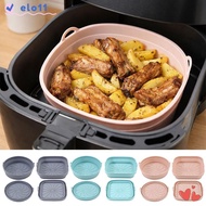 ELO Air Fryer Silicone Liner, Multicolor Square Round Air Fryer Baking Tray,  Silicone Heat Resistan