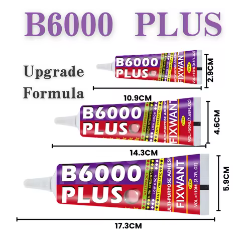 B6000 PLUS 15/50/110ML Clear Contact Phone Repair Adhesive B-6000 Multipurpose DIY Glue With Precisi