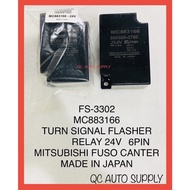 FS-3302 TURN SIGNAL FLASHER RELAY 24V FOR USE ON: TRUCK MITSUBISHI FUSO CANTER 24V (LORRY,LORI 6TAYAR SIGNAL RELAY)(5TAN