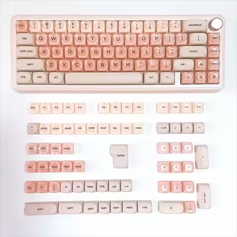 Foundation Crystal Keycaps Set HOA Profile Key Caps Custom DIY Gaming Mechanical Keyboard PBT Keycap