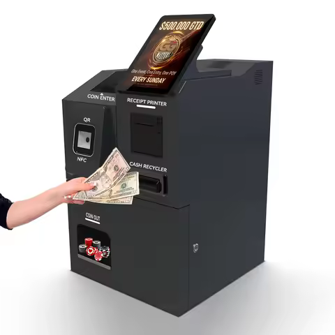 Payment Bank ATM Cash Dispenser POS Terminal with 10.1" Touch Screen Barcode Reader SDK Support Andr