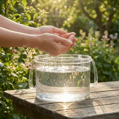 6.8L/12L Foldable Transparent Bucket Portable Leak-proof Laundry Basin Plastic with Handle Picnic Fr