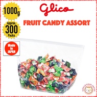 GLICO / BIG SIZE  Fruit Candy Assort / Approx. 1000g (1kg) / Approx. 300 pieces / 5 Flavors / Multip