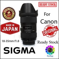 Sigma 18-35mm F1.8 Lens For Canon  (Used) like new