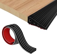 Threshold Ramp 100 x 6 x 2 cm, Rubber Ramp for Door Thresholds and Bathrooms, Black