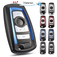 CHAMPIONO Car Key Shell, ABS Folding Remote Car Key Shell, 3/4 Button Flip Key  Cover for BMW CAS4 F
