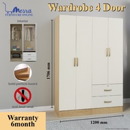 MESRA-3Door Wardrobe / 3x6 wardrobe / 6 Kaki Almari Baju / Bedroom Set / Almari Murah / Almari Fast 