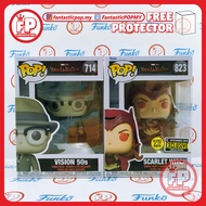 [BUNDLE DEALS] [NOT PERFECT BOX] Funko POP ! Marvel - WandaVision - 50s Vision (714) Scarlet Witch (