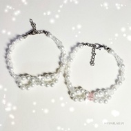 Pink Bow Bracelet Beads- "Eunoia"