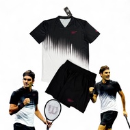 Roger Federer US Open 2017 men's pickleball tennis clothes, Roger Federer men's sportswear