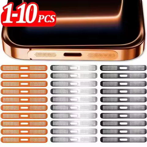 1-10Pcs17PM Metal Dustproof Speaker Net Sticker for IPhone 17 Pro Max 17Air Anti-scratch Mesh Cover 