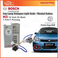 Proton Saga BLM FL FLX Fog Lamp Halogen Light Bulb Lampu Kabus Bosch H3 12 Volt 55 Watt (2 Pcs)