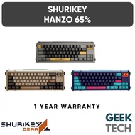 SHURIKEY GEAR Hanzo 65% White LED Double Shot ABS Bluetooth Wireless Mechanical Keyboard