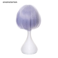 (Rten) Wig / Rambut Palsu Pendek Warna Ungu Muda Untuk Cosplay Game Ge