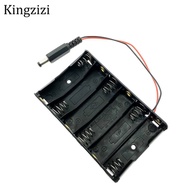 6 X AA battery holder with dc 5.5x2.1mm power plug 6x1.5v 9V 4AA battery case For Arduino