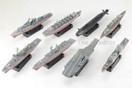 台中.彰化（（金和勝玩具））迷你軍艦 戰艦模型組 1組8台 A4001