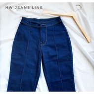 New style✎Highwaist FRONT LIST Pants / HW Bone Jeans For Women | CELANA HIGHWAIST FRONT LIST / HW Tu