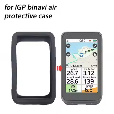 Silicone Case for iGPSPORT BiNavi Air Protective Cover with Screen Protector GPS Bike Computer Skin 