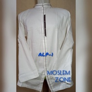 YG4 Baju Koko Al-Luthfi Putih Lengan Panjang