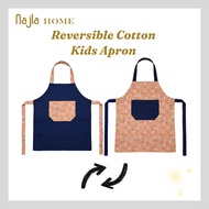 NAJLA HOME - Kids Apron | Reversible Kids Apron | Children's Apron | Cooking Apron | Apron Kitchen A