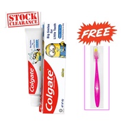 🐈Colgate kids minion toothpaste ubat gigi budak 40g (600 ppm fluoride) VIA