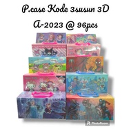3D metallic 3D CODE pencil case/ password pencil case pin box