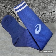現貨 Asics dark blue soccers socks 亞瑟士足球長筒襪 （Size: 23 - 27 cm) $30/1