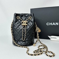 CHANEL 全新核桃金球水桶包