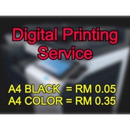 Digital Printing [A4 SIZE] Service [Black]