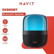 Havit - SK889BT多色氣氛燈360藍芽水母喇叭  360度立體聲效 360度燈光