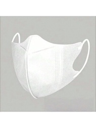 5入組具有呼吸閥保護功能的一次性口罩,可以防塵、過敏、霧霾、飛濺液體、除臭