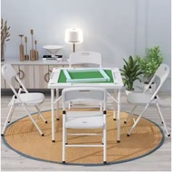 White Portable Folding Mahjong Table / Portable / Mutli-Use / Table / Size 90cm x 90cm