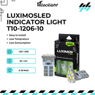 2PCS Lampu LED Sein Senja T10 Plat Kota Seri 10 Titik LED Super Terang Motor Mobil 1206 Ori LUXIMOS