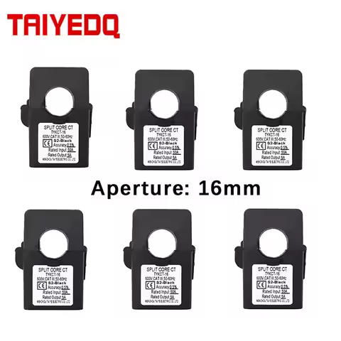 6PCS Split Core Current Transformer Clamp 50A 100A 150A 200A/5A