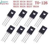 20PCS/LOT BD135 BD136 BD137 BD138 BD139 BD140 BD235 BD236 BD237 BD238  TO126 TO-126 NPN Power Triode