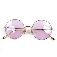 全新 △ DITA DTX506 BELIEVER 紫色鏡片圓形太陽眼鏡，HYDE 配戴款，金色，52□20 145，日本製，男士款。