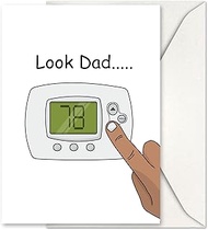 GIFTING GIGGLES Funny Happy Birthday Card for Dad – From Son, Daughter, Kids, Children, All of Us - 