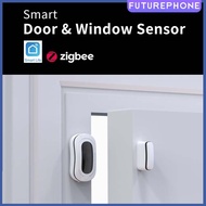 Tuya ZigBee Smart Door and Window Magnet Sensor Real Time Viewing Door Window Status APP Notification Alerting Built in Rechargeable Battery future