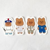 防疫小熊貼紙8張組 護理師 醫師 特單服 防疫服 防護衣服 醫療