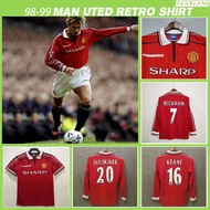 [Retro Jersey]98/99 MU Home -98/99 MAN-UTD football shirt for Beckham Jersey