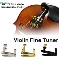 MONS 4PCS/Set Fiddle String Adjuster, for 1/2-1/4 3/4-4/4 Size Violin Stringed Instrument Accessorie