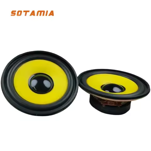 SOTAMIA 2PCS 4 Inch Full Range Speaker Speaker 5.7 Ohm 10 Watts High Sensitivity and Good Sound Qual