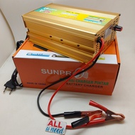 Charger Aki Sunpro 2A/5A/8A/10A/20A/30A/50A Sunpro Charger Aki Motor Mobil portable- Cas Aki Portable - Cas Aki Motor atau Mobil Murah